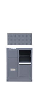 ELEMENT MEDIUM : HEAVY DUTY CABINET WITH DUSTBIN AND PAPER HOLDER  - SERIE LEMANS