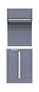 ELEMENT HIGH : HEAVY DUTY CABINET WITH 2 LOCKABLE DOORS AND UPPER CHEST -  SERIE LEMANS