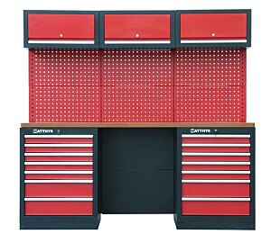 GARAGE STORAGE WORKSTATION WITH MDF WORKTOP COMBI-06 - SERIE IMOLA