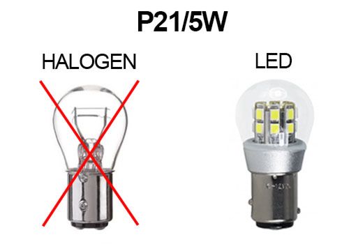 LED-SIGNALBIRNE 6 BIS 12V, STOP/STAND - WARMWEIß, P21/5w, BAY15D